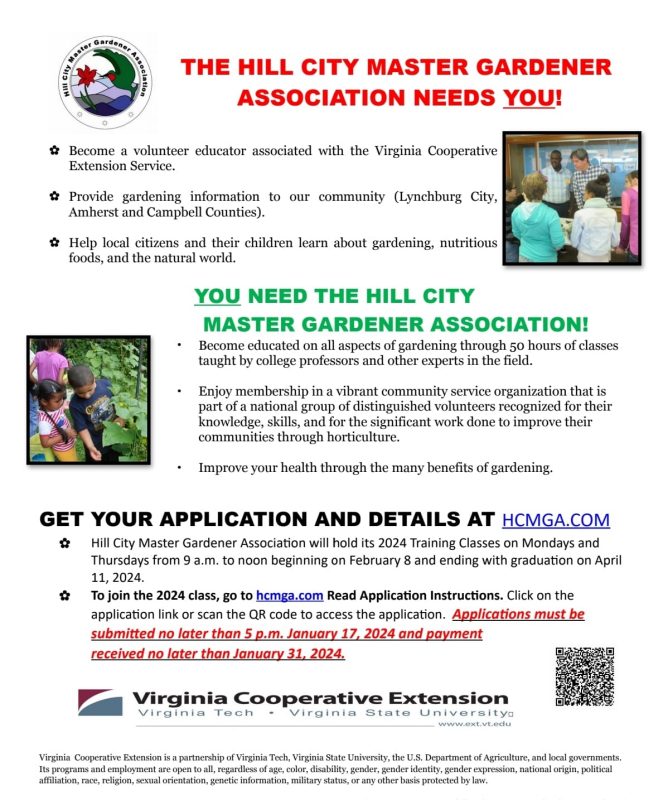 Hill City Master Gardeners 2024 Application